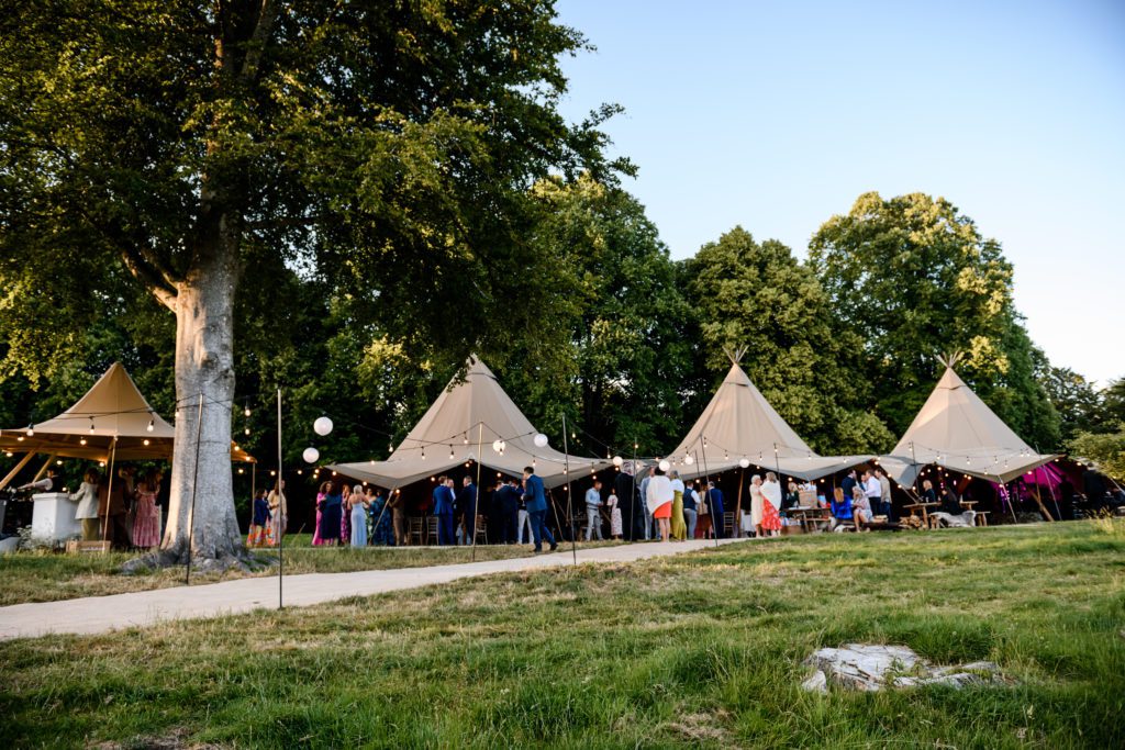 Private party at a tipi tent