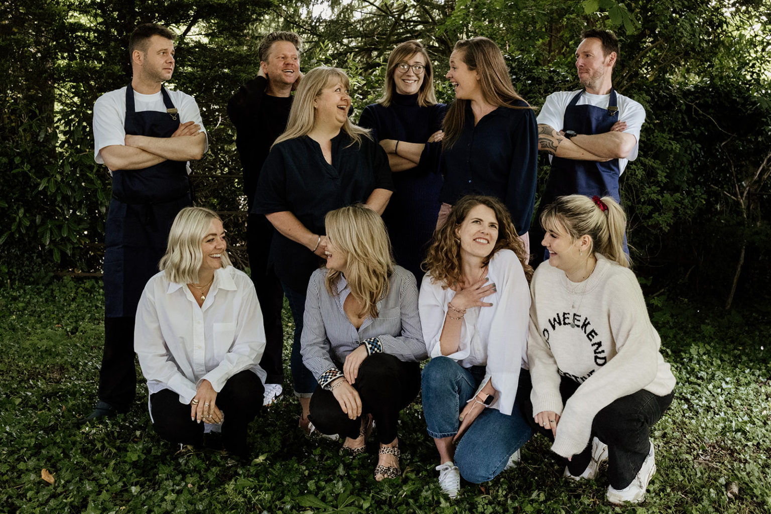 Group photo of Ross and Ross catering team