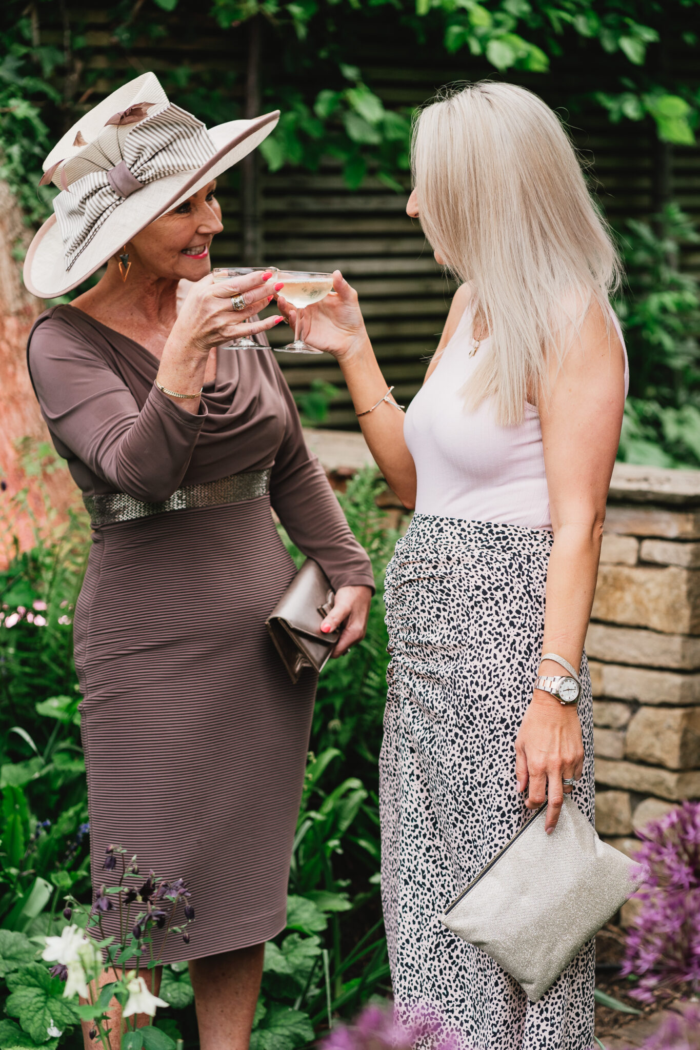 Guests enjoying bespoke cocktails at a vegan wedding